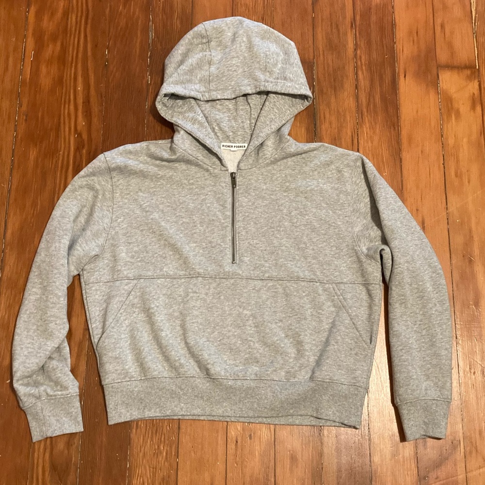 Richer poorer 1/4 zip crop hoodie S women